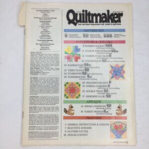 Vintage Quiltmaker Magazine Spring/Summer 1987 Issue 37 Quilt Patterns Designs